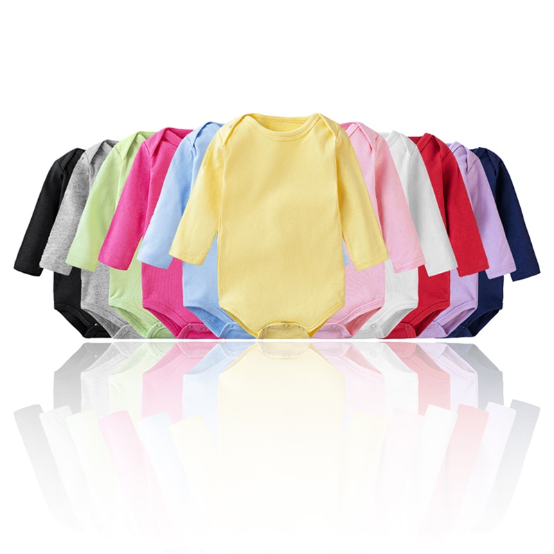 Anpassad kammad bomull Baby Onesie