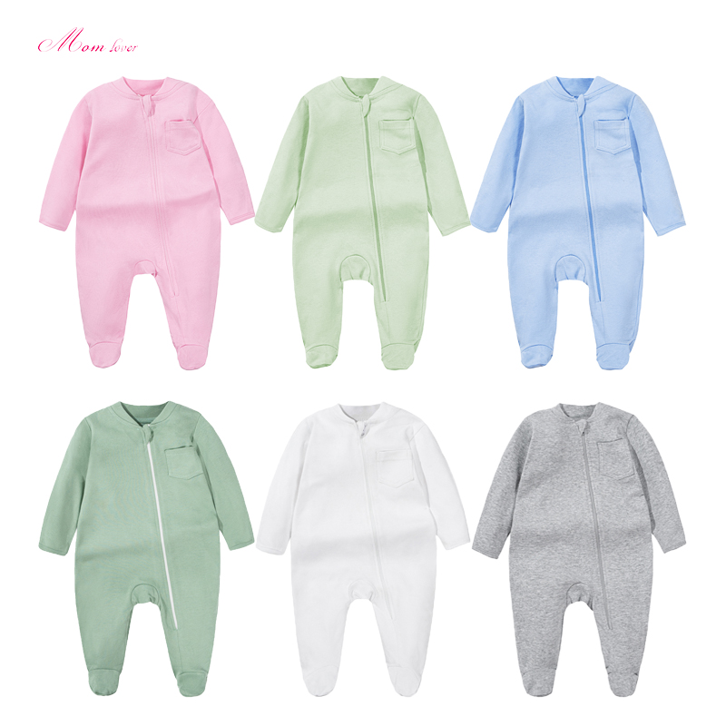 Nyfödd Stickad Långärmad Bodysuit Jumpsuit